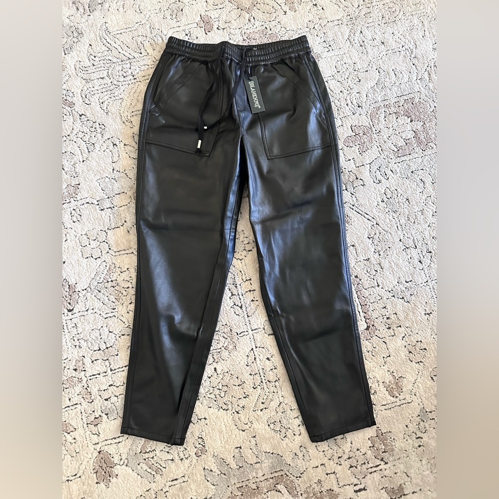 Blank NYC leather jogger pants